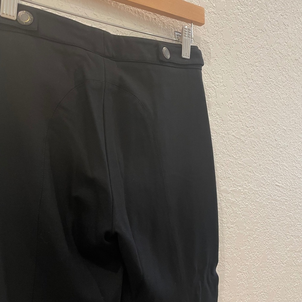 Vince Womens Black Equestrian Skinny Pants Italian Fabric Riding Trousers Size 4 - Picture 5 of 10
